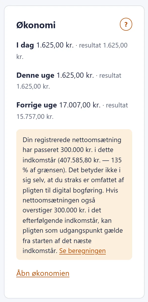 Skærmbillede fra BaseTools: Grænsen holdes øje med